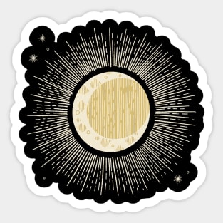 Moon and Stars Sticker